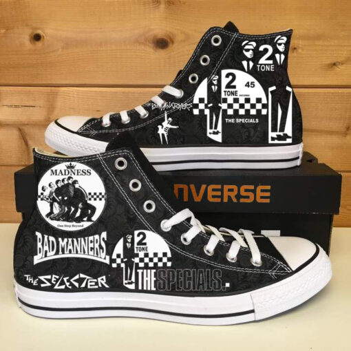 2 Tone High Top Shoes B22