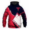 Tesla Car Hoodie Zip Hoodie 3D B22