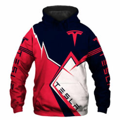 Tesla Car Hoodie Zip Hoodie 3D B22