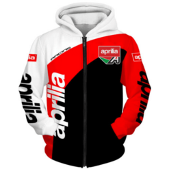 Aprilia Hoodie Zip Hoodie 3D B22
