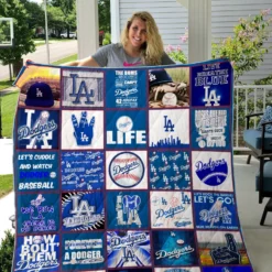 Los Angeles Dodgers Blanket Quilt 1 B22