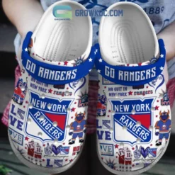 New York Rangers Love Rangers Crσċs Shoes B21