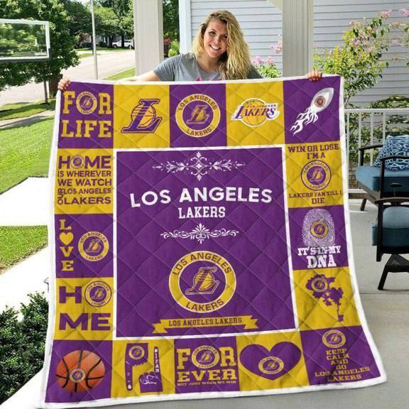 Los Angeles Lakers 3 Blanket Quilt B23