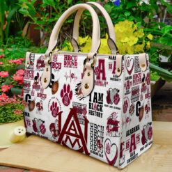 Alabama A&M Bulldogs 1 Leather HandBag B22