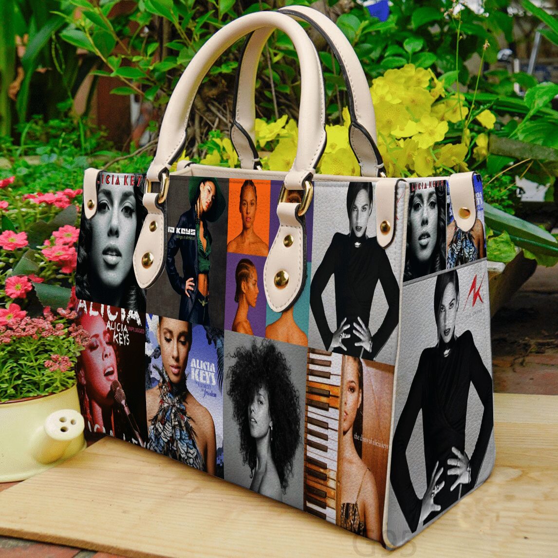 Alicia Keys Leather HandBag B22