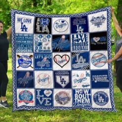 Los Angeles Dodgers 2 Blanket Quilt B23