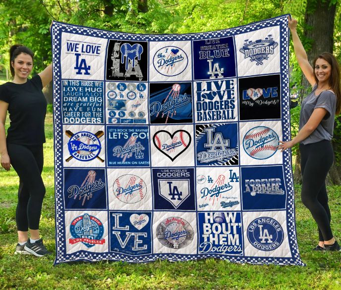 Los Angeles Dodgers 2 Blanket Quilt B23