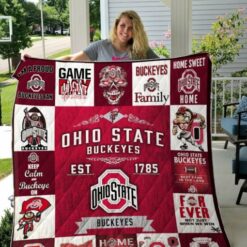 Ohio State Buckeyes Quilt Blanket B23
