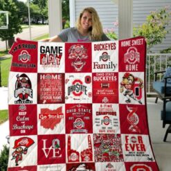 Ohio State Buckeyes Quilt Blanket B23