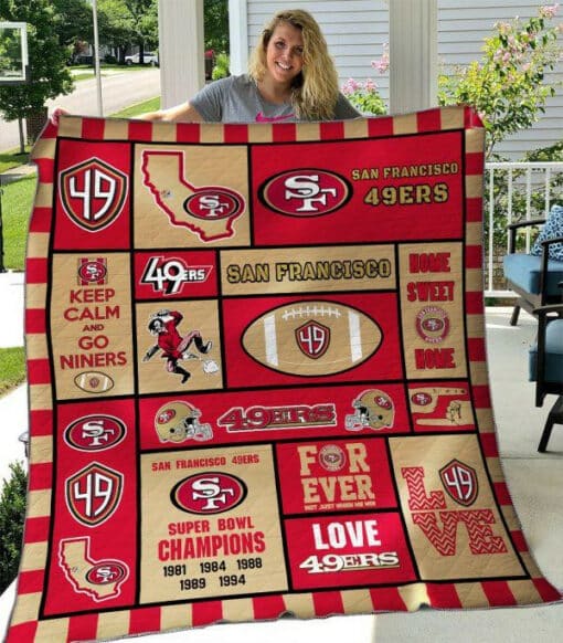 San Francisco 49ers 1 Blanket Quilt B23