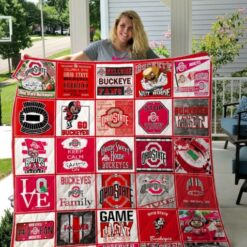 Ohio State Buckeyes Quilt Blanket B23