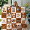 Texas Longhorns 3 Blanket Quilt B23