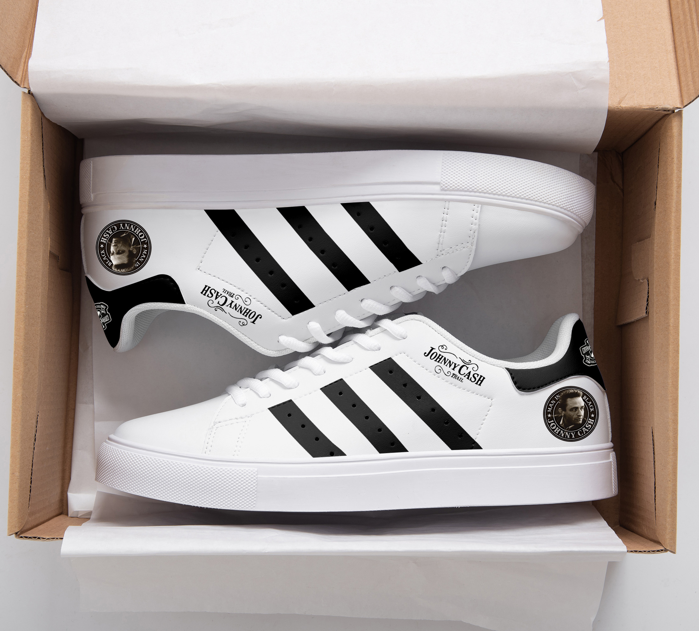 Johnny Cash Stan Smith Shoes T02 B22