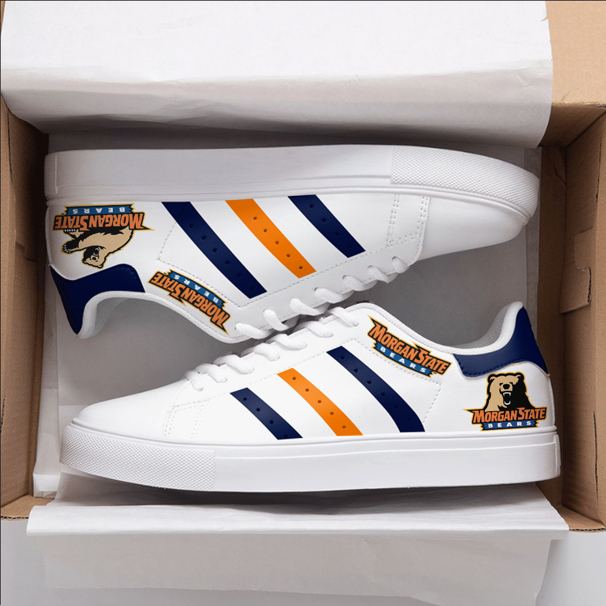 Morgan State University Bears Skate Stan Smith Shoes B21