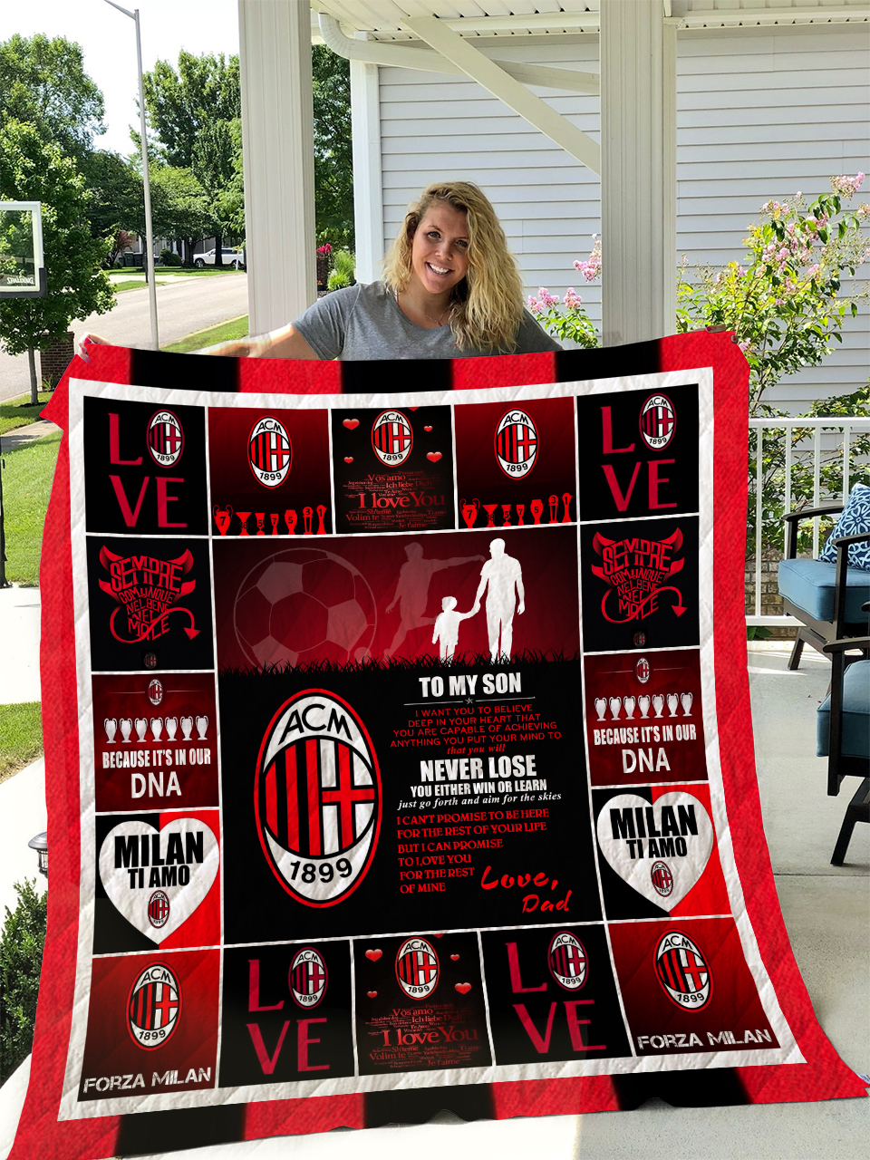 AC Milan Blanket Quilt B23