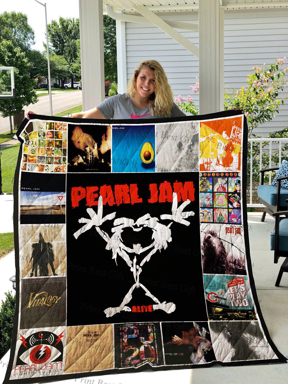 Pearl Jam 9 Blanket Quilt B23