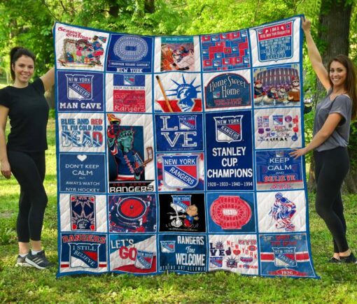 New York Rangers Quilt Blanket B23