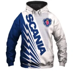 Scania Lover Blue Zip Hoodie B23