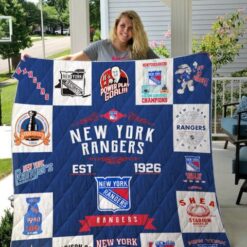 New York Rangers Quilt Blanket B23