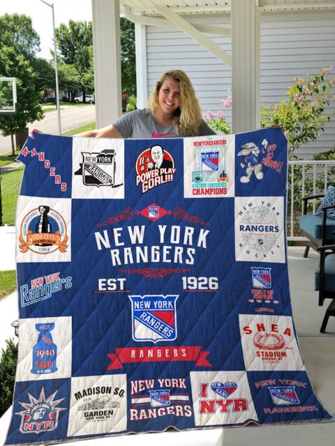 New York Rangers Quilt Blanket B23
