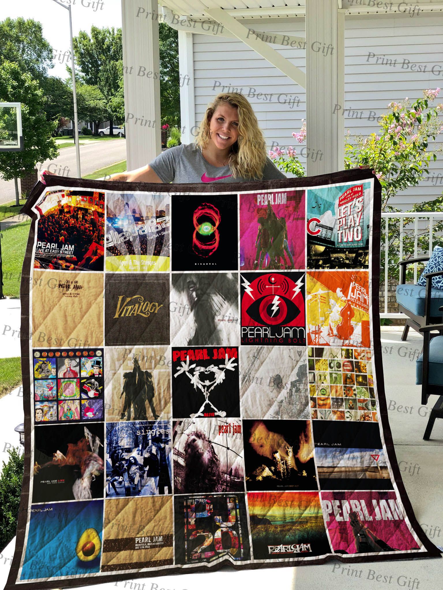 Pearl Jam 8 Blanket Quilt B23