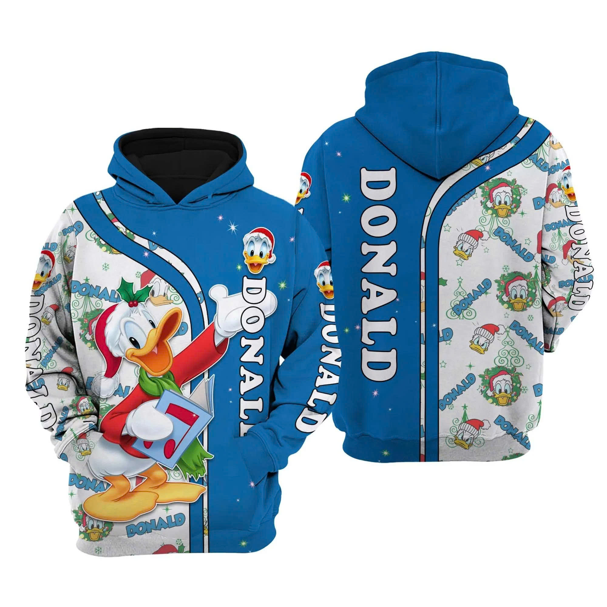 Donald Duck Hoodie Zip Hoodie B21