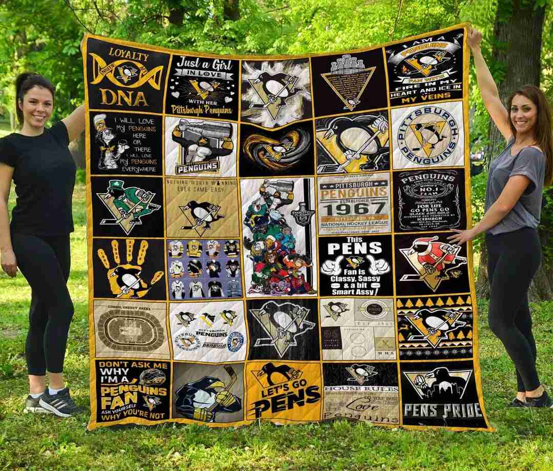 Pittsburgh Penguins 3g Blanket Quilt B23