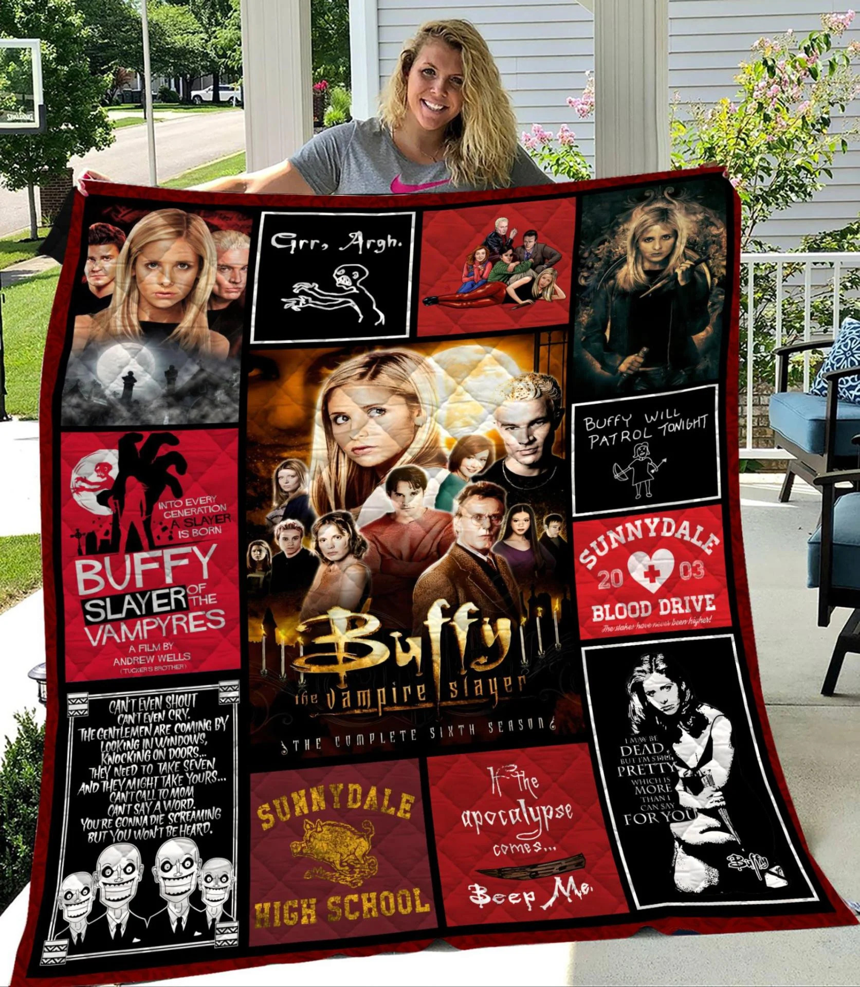 Buffy The Vampire Slayer Blanket Quilt B23