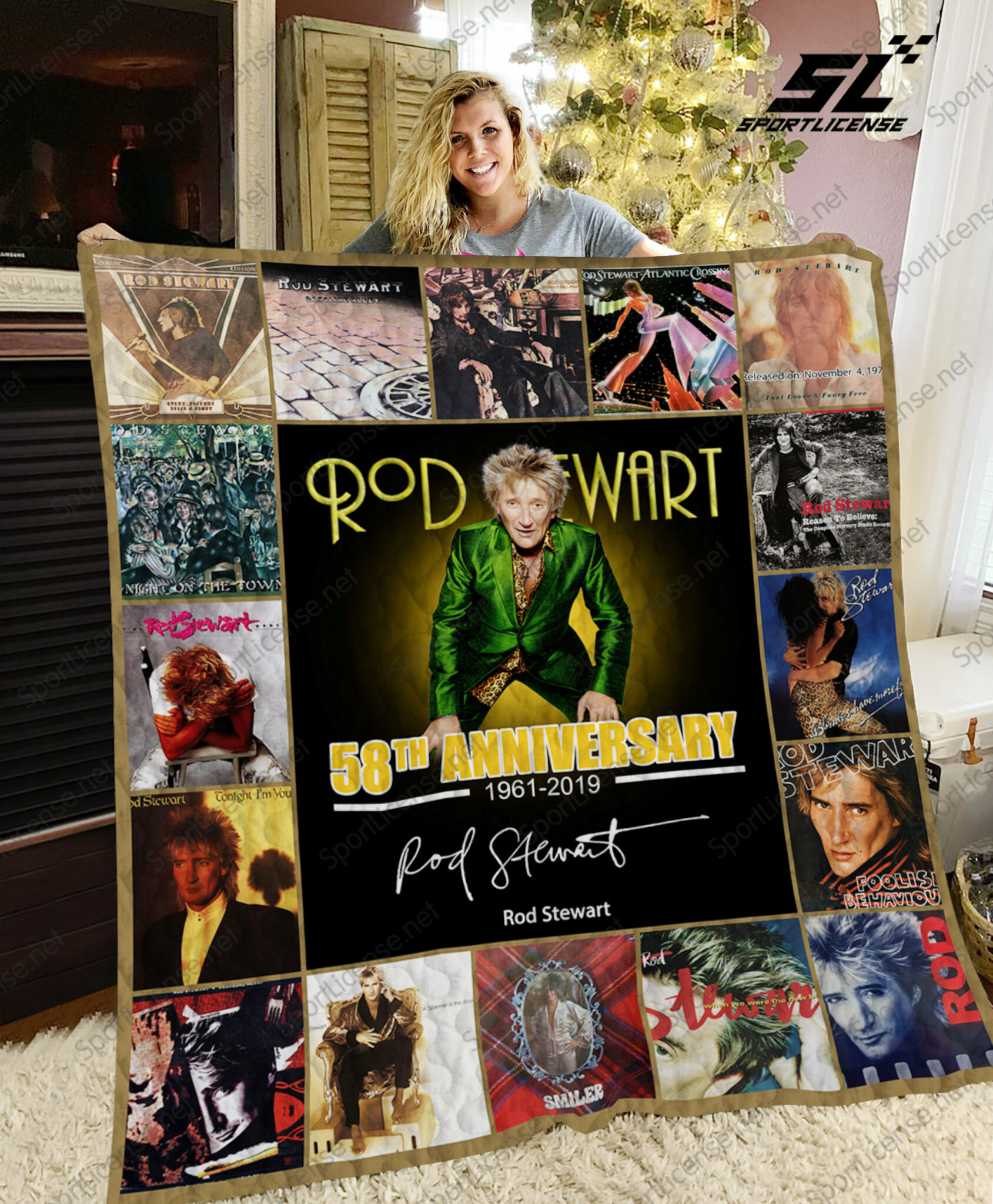Rod Stewart Blanket Quilt B23