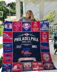 Philadelphia Phillies Blanket Quilt B23