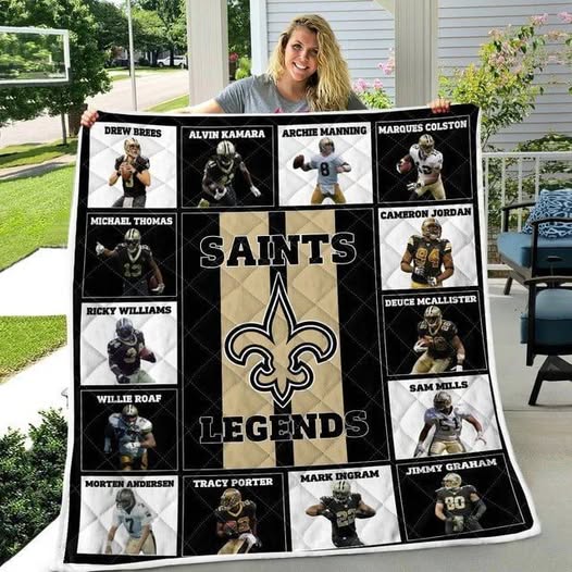 New Orleans Saints 1i Blanket Quilt B21
