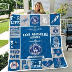 Los Angeles Dodgers Blanket Quilt 3 B23