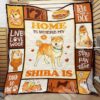 Shiba Inu Blanket Quilt  B23