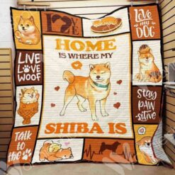 Shiba Inu Blanket Quilt  B23