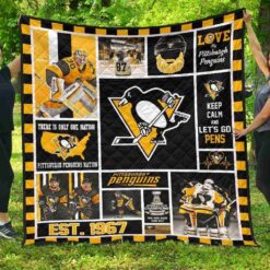 Pittsburgh Penguins 3g Blanket Quilt B23