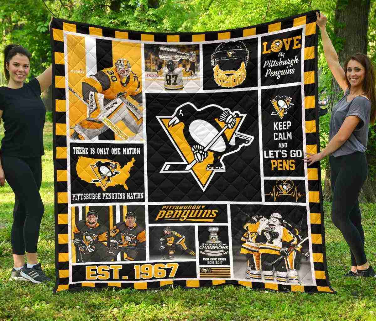 Pittsburgh Penguins 3g Blanket Quilt B23