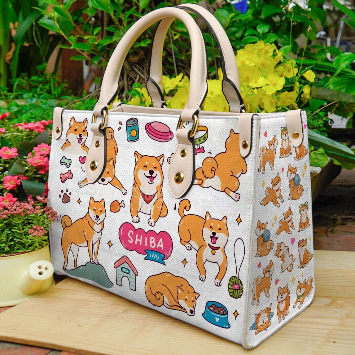 Shiba Inu Leather Bag B23