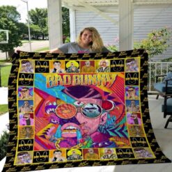 Bad Bunny Quilt Blanket Quilt B23