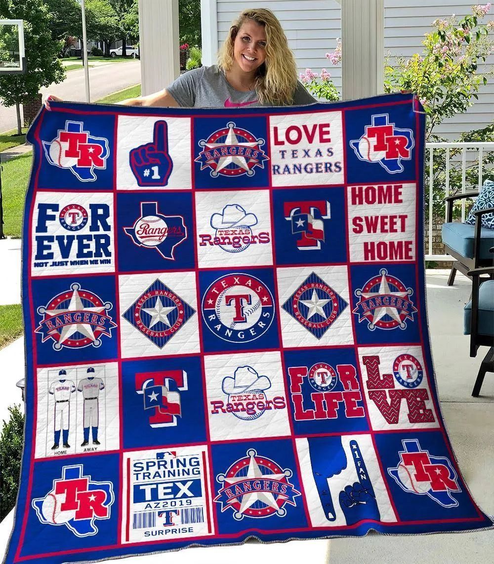 Texas Rangers Blanket Quilt B23