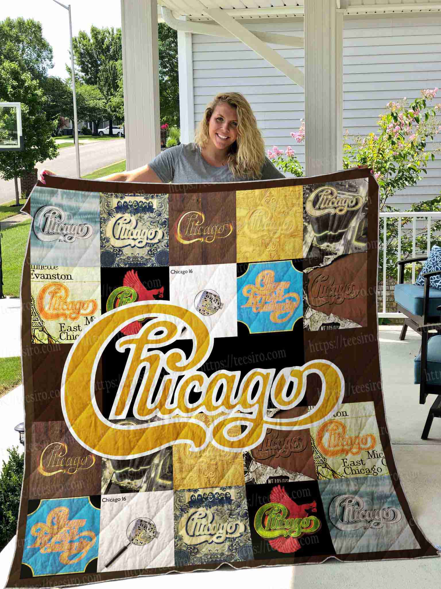 Chicago Band Quilt Blanket Quilt B23