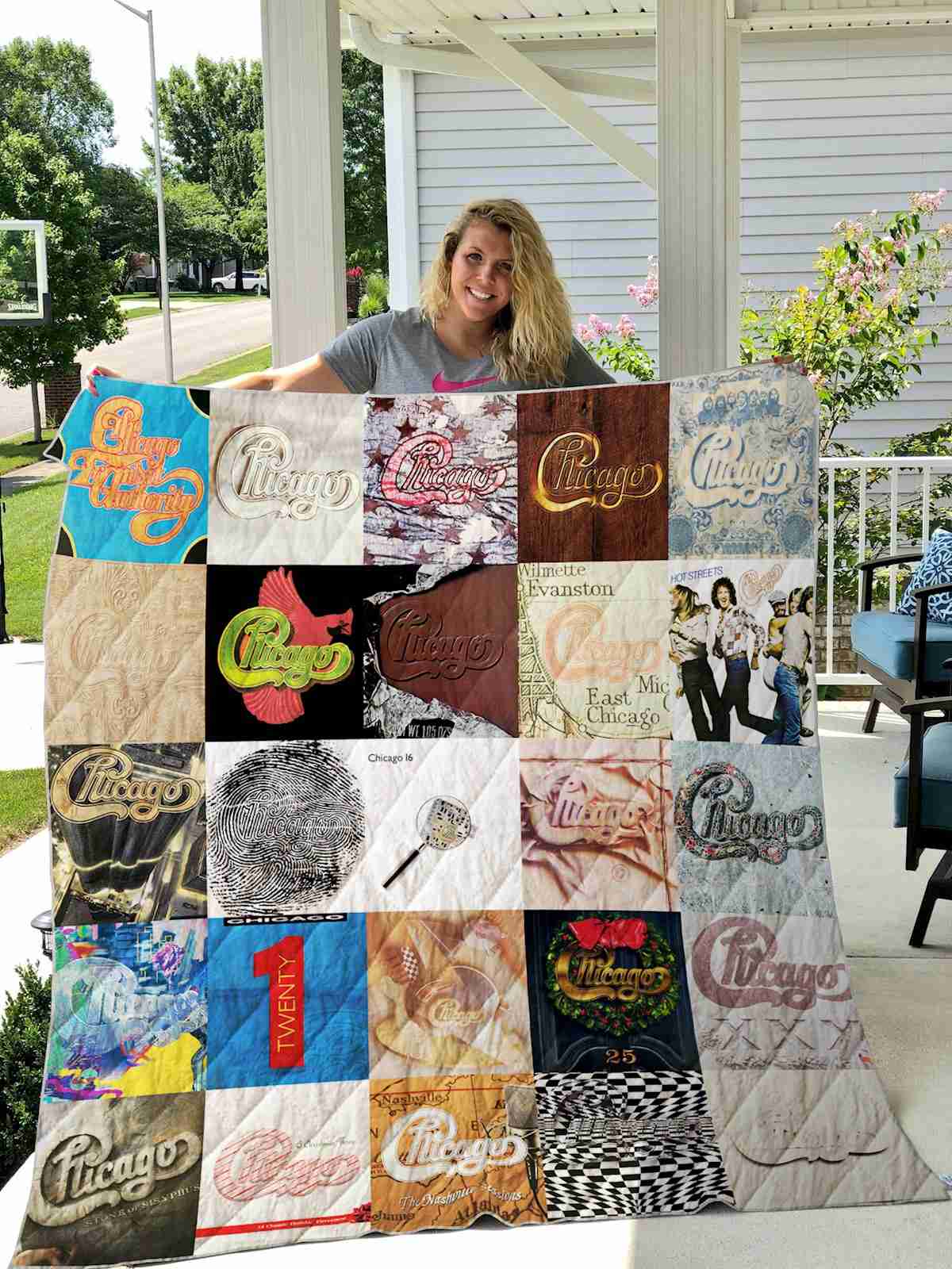 Chicago Band Quilt Blanket Quilt B23