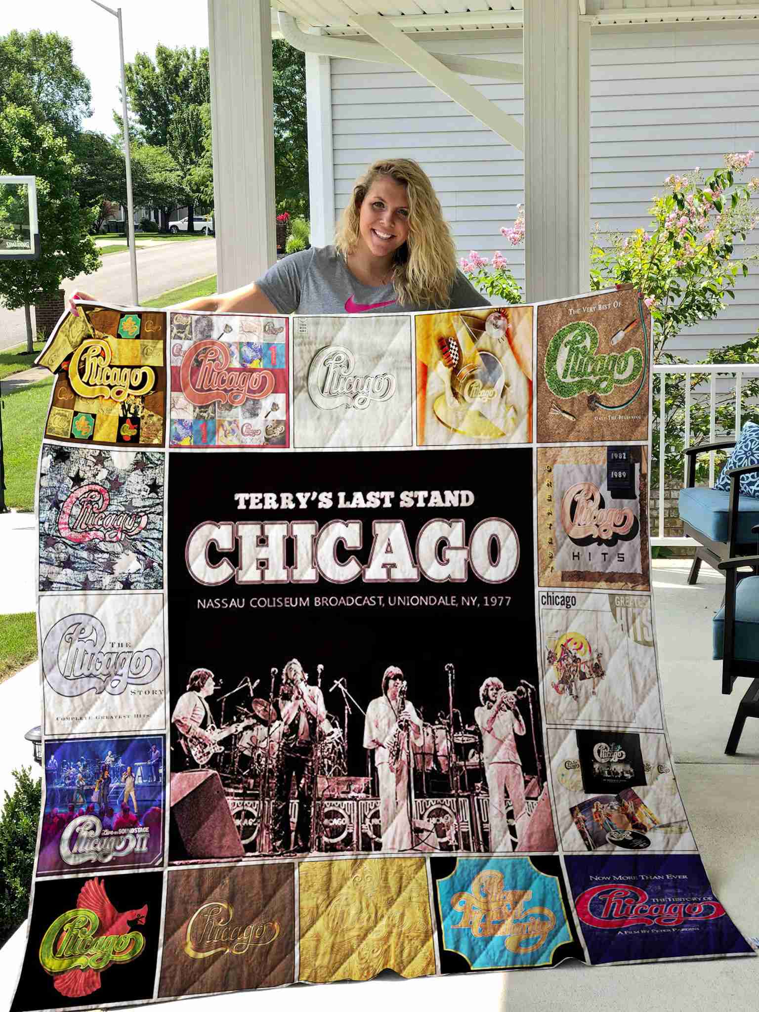 Chicago Band Quilt Blanket Quilt B23