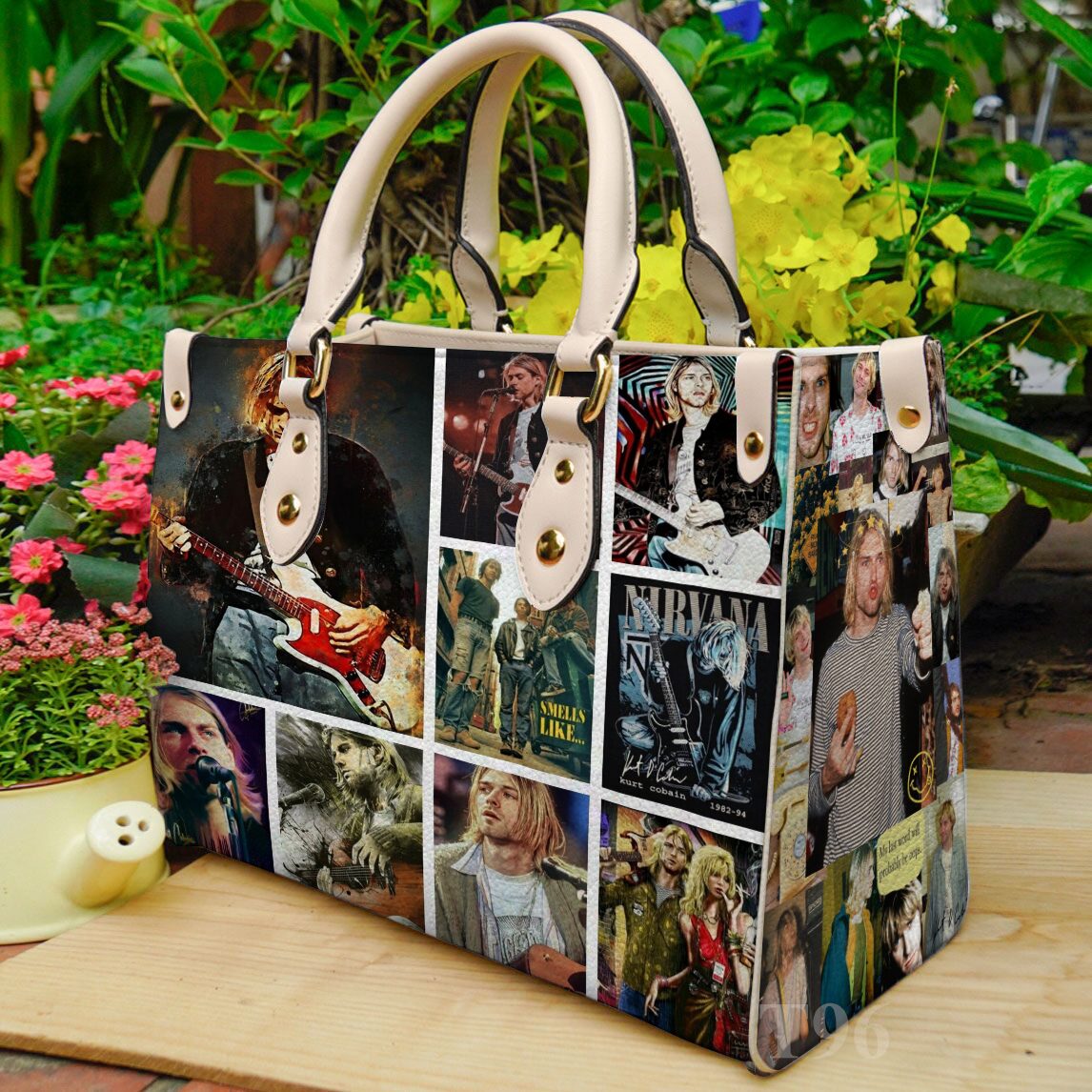 Kurt Cobain Leather HandBag B22