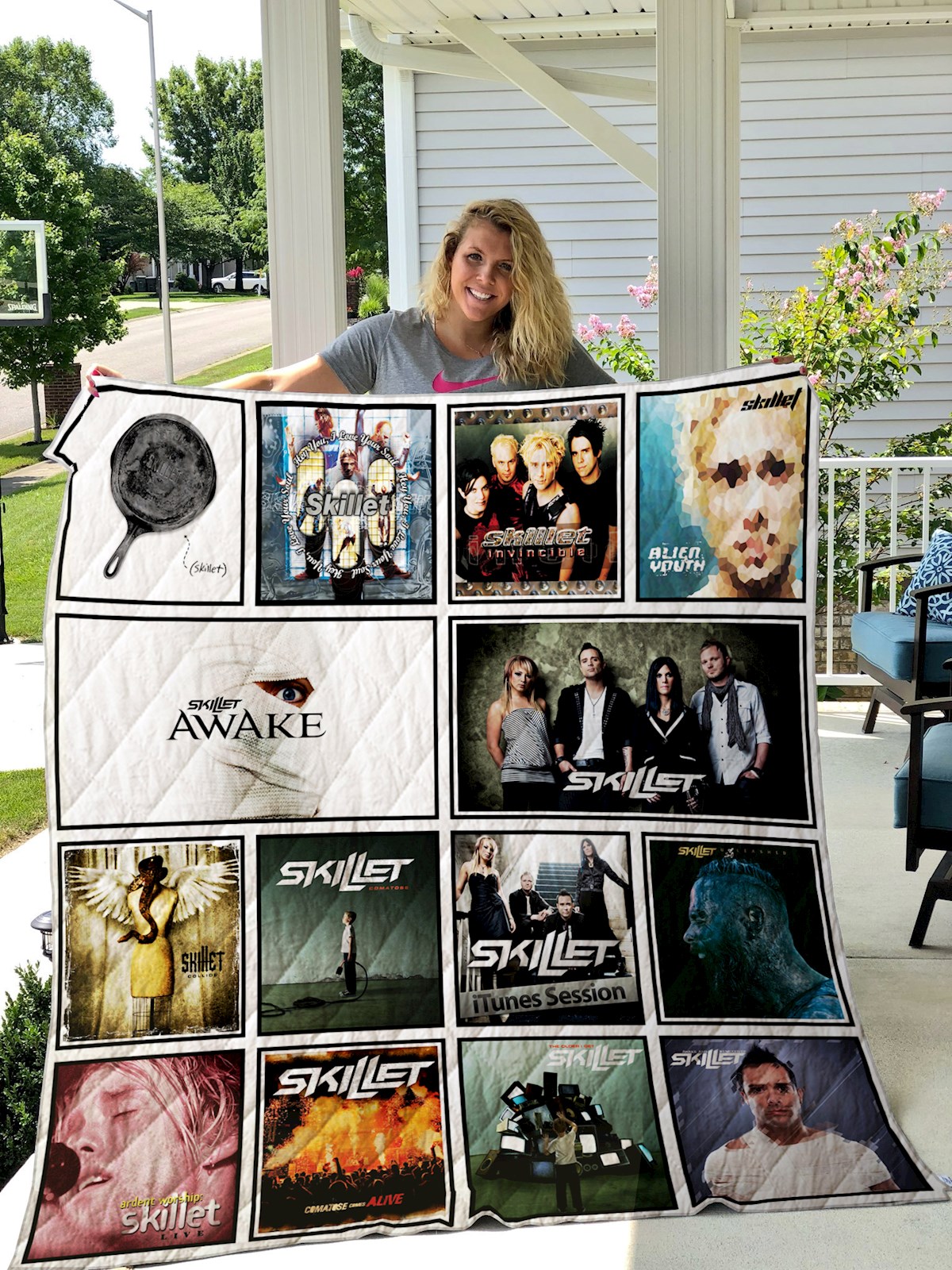 Skillet Quilt Blanket Quilt B23