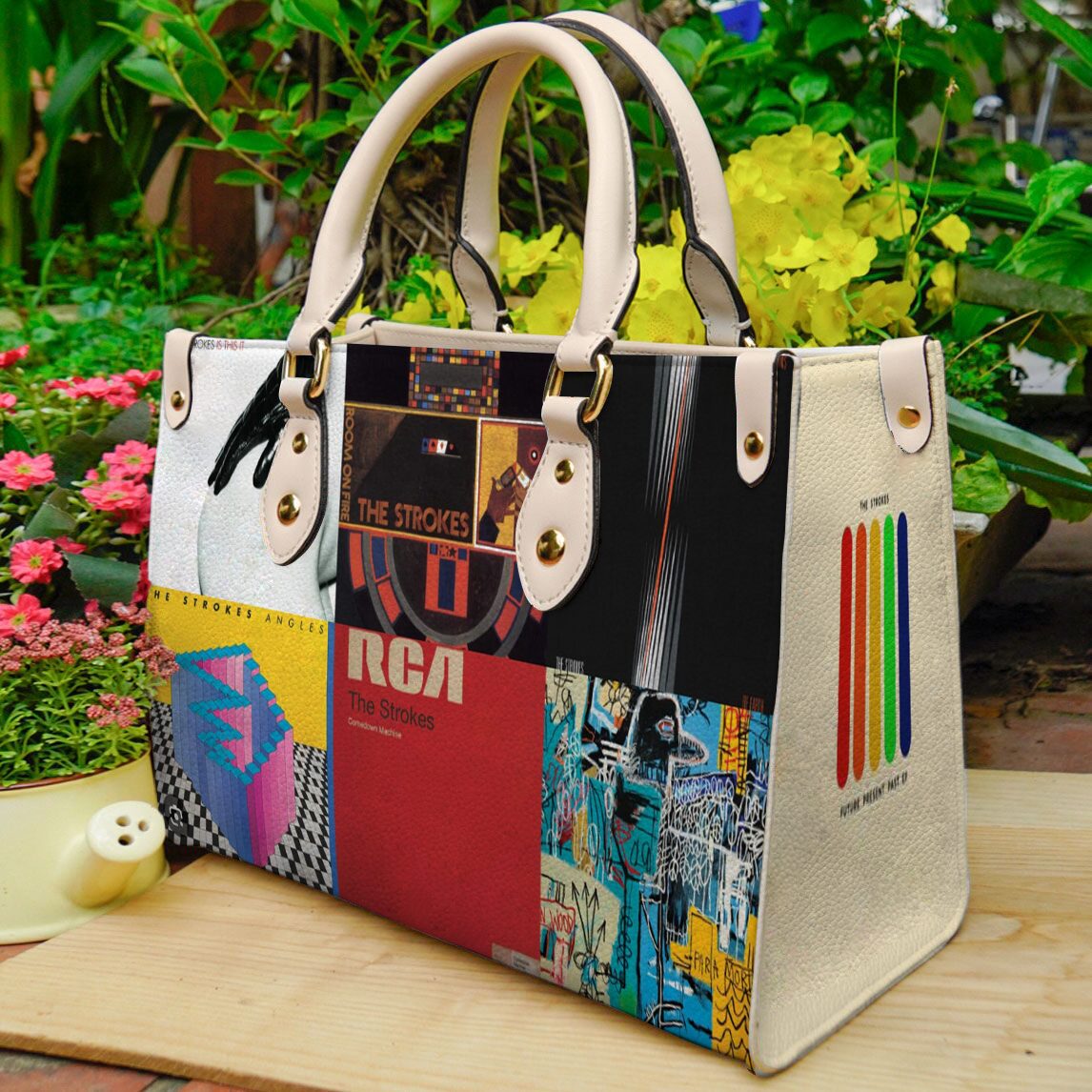 The Strokes 4 Leather HandBag B22