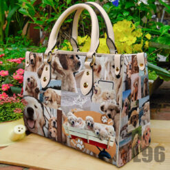 Golden Retriever Leather Bag B23