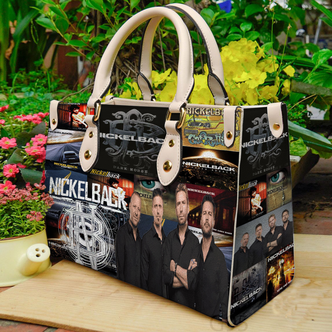 Nickelback 5 Leather HandBag B22