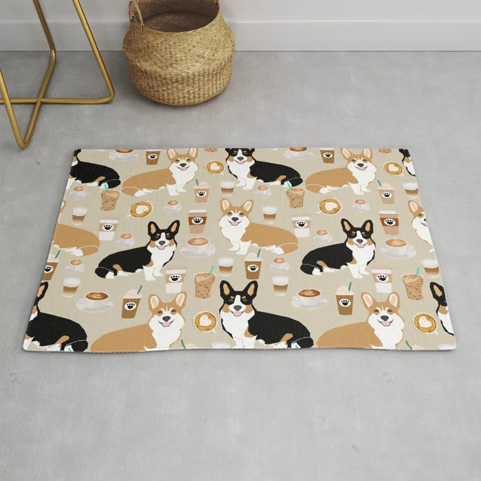 Corgi Area Rug B23