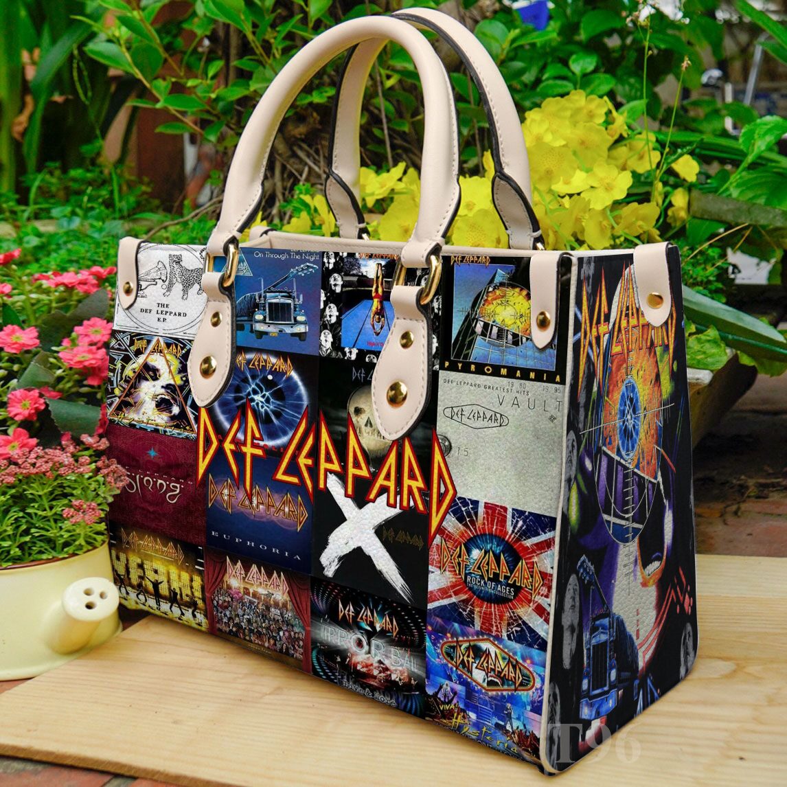 Def Leppard Leather Bag B23