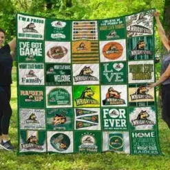 Wright State University Raiders Blanket Quilt B23